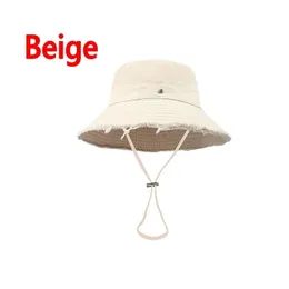 Trendy Designer Cap Cap Bucket Hat Le Bob Canvas Beach Cappellino Designer Chapeaux Multicolour Street Coupages Caps Fashion Beige Luxury HG151 H4