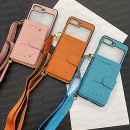 Étui de téléphone floral à empreinte florale pour Samsung Z Flip 5 4 3 Fold Fold5 Fold4 Fold3 Couverture antichoc pour téléphone portable avec fente pour carte et poche en cuir