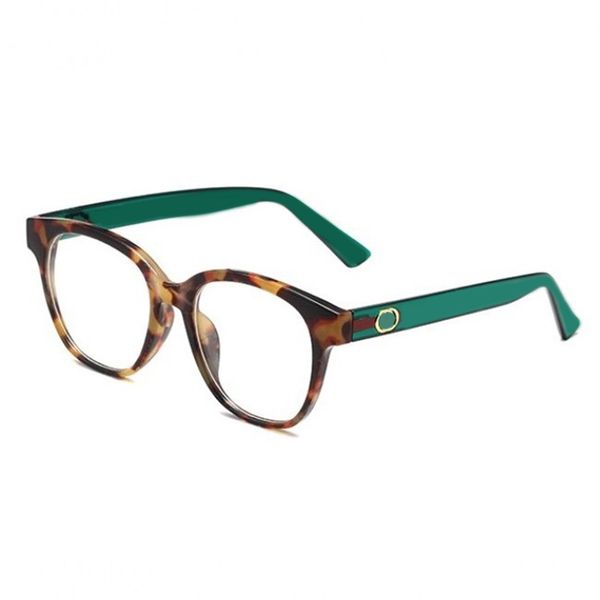 Gafas de sol de diseñador de moda para mujer lentes transparentes simples gafas de sol lentes de sol diarias celebrar regalos hombre conduciendo gafas de sol planas con estampado de leopardo con letra hg103