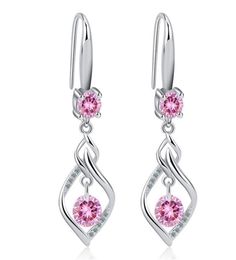 Boucle d'oreille tendance pour femmes, ornée de cristaux brillants de rovski, boucles d'oreilles pendantes, bijoux de mariage, cadeau de fête, mode -X7069667642