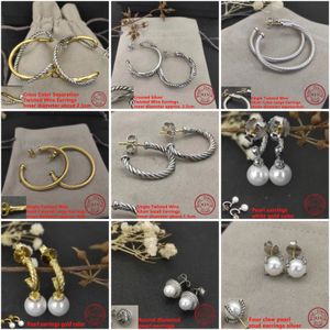 Boucles d'oreilles en argent tendance Dys925 pour le style quotidien