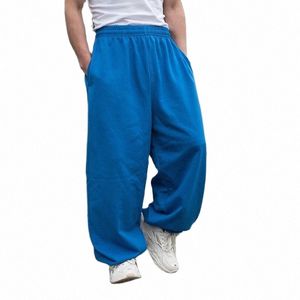 Hiphop Streetwear Joggers hommes décontracté ample Baggy pantalons de survêtement jambe large grande taille pantalons de danse survêtement vêtements q7j7 #