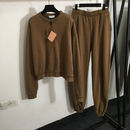 Pantalones de caldía con capucha con calma sexy toygas juego de letras de moda jacquard pilas de chupas de algodón de lujo sets