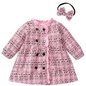 Trendy Kids Girl -jurken Spring herfstontwerper Peuter Baby Leuke kledingkleding voor kleine meisjesoutfit