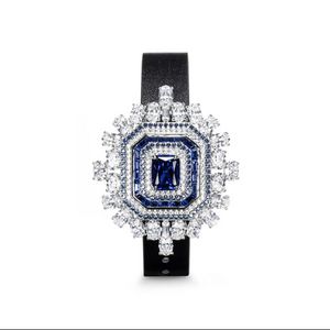 Trendy lab saffier diamantbangle armband leer 925 sterling zilveren bruiloft armbanden voor vrouwelijke mannen beloven feestjuwelen