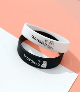 Lettres à la mode Bracelet en silicium imprimé pour hommes Femmes Wide Rubberbout en caoutchouc Bracelets de sport de motivation Bangles Gift Pulsei82647855310