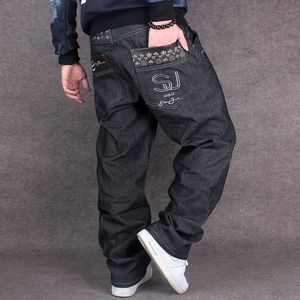 Pantalon long à la mode lâche décontracté plus gros pantalon de skateboard taille plus jeans hip-hop Jeans pour hommes