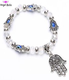 Bracelets de charme chanceux à la mode pour femmes rétro diable039 œil bangles bleu grec turc diable yeux maléliques bracelet bijoux femmes gi3517125