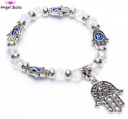 Bracelets de charme chanceux à la mode pour les femmes rétro diable039 œil bangles bleu grec turc diable yeux maléfiques bracelet bijoux femmes gi5401110