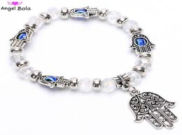 Bracelets porte-bonheur à la mode pour femmes rétro Devil039s bracelets pour les yeux bleu grec turc diable mauvais yeux Bracelet bijoux femmes Gi4573018