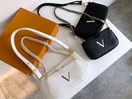 Mini sac cadeau de luxe tendance avec plusieurs poches et épaules, sac à main 3 pièces préféré des femmes, AAA HHH5777, 2023