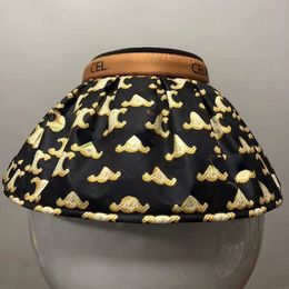 Trendy heren- en damesvizieren met geometrisch patroon Stijlvol casual Handige zonwerende hoeden zonder kroon