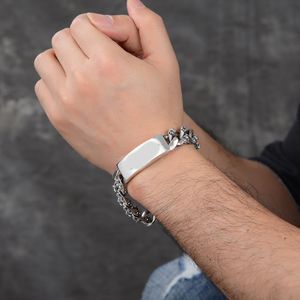 Bracelet pour hommes à la mode bracelet classique de créateur épée croisée personnalité tempérament à la mode bracelet de haute qualité pour un usage quotidien (B0065)
