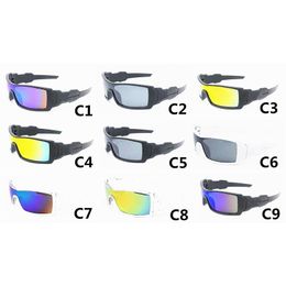 Trendige Herren-Brille mit einteiliger Linse, heiße Outdoor-Radfahren, Reiten, Wrap-Brille, blendende, winddichte Sonnenbrille für Männer, 9 Farben