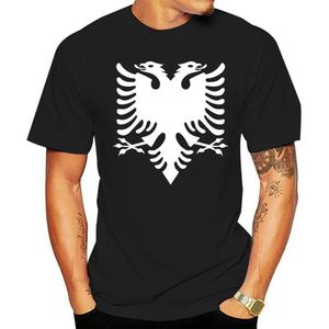 Trendy Heren T-shirts Albanië Gepersonaliseerde Katoenen Kleding Schattig Eenvoudige Stijl Lente Nieuwigheid Tops Casual Korte Mouw Tees Shir242R