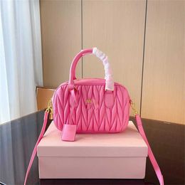 Borsa a tracolla a tracolla da donna rosa alla moda Borsa in pelle Borsa a tracolla di lusso di alta qualità Borsa per ragazza