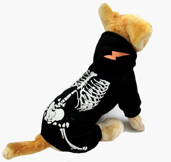 Sudadera con capucha con estampado de moda Suéter para mascotas Sudadera para mascotas de Halloween Ropa para perros Bulldog Ropa para cachorros de peluche Dos colores