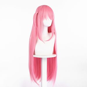 Trendy product roze pruik Japanse anime cartoon tekening bocchi het rock cosplay pruik haar voor lang steil haar met een godin vlechten