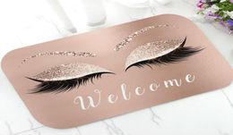 TRENDY ROSE GOLD GLITTLER LASSES LASSES DES PORTES COMPLÉMENTAIRES MAUX SPARKLING MADEAUF RATICON DOORMAT CAPPET CHIC CHIC HOME BEAUTY Studio Decor Y21430654