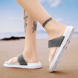 Trendy zandstrand schoenen topkwaliteit casual slippers heren flip flops dames zachte bodem flip-flop visser Neem een ​​wandeling maat 40-45