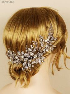 À la mode Argent Femmes Postiches Strass Bandeaux De Mariée À La Main Coiffes En Cristal pour cheveux Mariée De Mariage Accessoires De Cheveux L230704