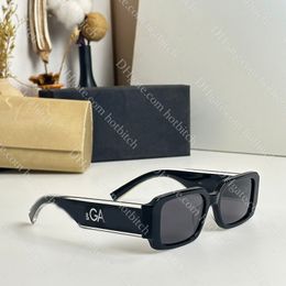 Модные квадратные солнцезащитные очки для мужчин Дизайнерские солнцезащитные очки Классический стиль буквы на открытом воздухе Blackout Sun Blass Высококачественные поляризованные солнцезащитные очки с коробкой