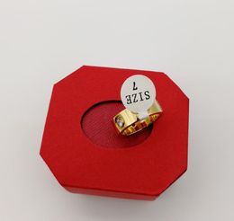 Trendy roestvrij staal rose goud kleur minnaar ring voor vrouwen mannen paar CZ Crystal ringen luxe sieraden huwelijksgeschenk met orignial doos