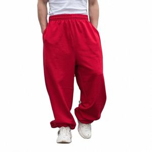 Trendy Streetwear Dance Hiphop Joggers Men Plus Size Losse Baggy Trousers Wide Leg Harem Heatpants Kleding L5M8#