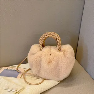 Sac à main de style tendance fabriqué avec des sacs à main tendance en cuir véritable de couleur unie