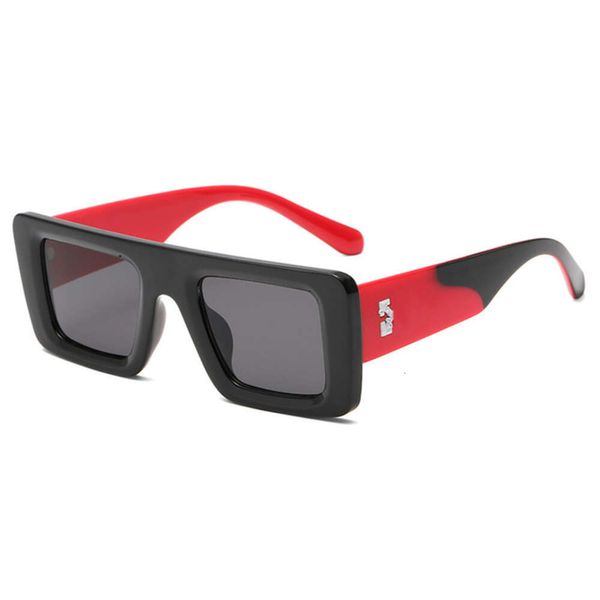 Gafas de sol de moda Luxury Off Snowlake Arrow X Sun Glasses Brand Offs Frames masculinos Square Sunglasses Eyeglasses Street Hip-Hop Glasse Punk UV400 Sun Gablass 1Baq