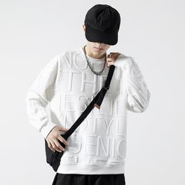 Sudadera moderna de la sudadera streetwear de otoño letra inglesa estilo coreano de primavera sudadera térmica