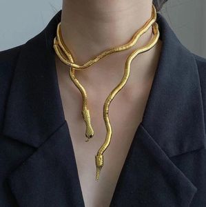 Trendy Tennis Jewelry Punk Multilayer Snake Necklace Hot Selling Personality Design Soft Metal Necklaces Bracelet For Women Gift