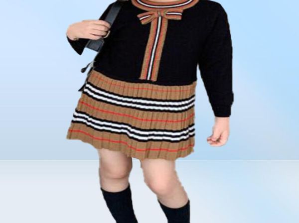 Ensemble de vêtements tendance pour petites filles, robes de printemps de styliste pour nouveau-né, vêtements mignons pour petites filles, tenue 7335053