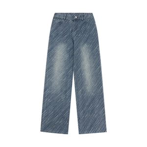 Trendy taille jeugd skinny jeans mode casual Jean hoogwaardige dames broek ontwerper recht door wide been broek blauwe broek 538 s 6 s