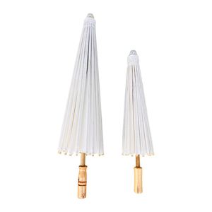 Parasol de mariage à la mode parapluie du papier blanc 60pcs Summer Outdoor Protection solaire artificiel Articles traditionnels Chinois Craft Umbrella diamètre 60cm HO03 B4