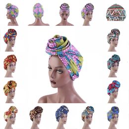 Trendy vrouwen hoofddeksels accessoires Afrikaanse vrouwen baotou hoeden multicolor Afrikaanse prints patroon vrouwen mode bloem caps