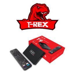 Trex 12M TV USA Canada Arabie plus MyTV Smarters3 T9 4G + 32G Smart TV Box Smart Android1 Box Streaming Media Player S905W2 4K Set Top Box