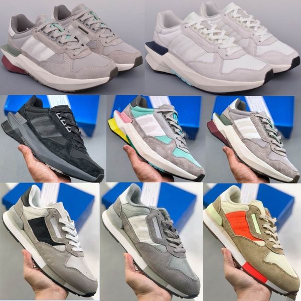 Treziod PT 2 Hommes Femmes Chaussures de course Gris clair Vert Blanc Bleu Vin Rouge Noir Rétro Sports Baskets de jogging Rose Jaune Baskets de chaussures décontractées H06468 HP3066 H03710