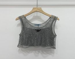 Triangle Badge Diamond Tank Tops Sling Tops 2 PCS Camis para mujeres Munas sexy Vestimador de verano1283030