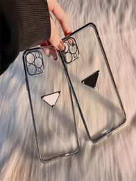 Triangle Luxury Cell Phone Case IPhone Case Transparent Designer Plaqué Cadre pour IPhone14 Pro Max Plus 13promax 12 Mini Xs Xr 7 84924353