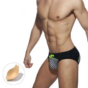 TRIANGLES SWIM BRIEF amovible pack up hommes balle poche maillots de bain améliorant l'endurance grande taille FAST 2460