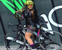 Triathlon SkinSuit Femmes Bicycle Triathlon Suit vélo de vélos Custom Cylong Sett