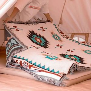 Couvertures tribales tapis extérieurs indiens camping couverture de pique-nique boho lit décoratif cartouche canapé tapis de voyage