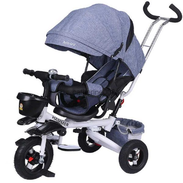 Tricycles pour enfants Portable pliant Bebe Bik bébé voiture vélos pour enfants trois roues 1-6 ans bébé poussette cadeaux L230625