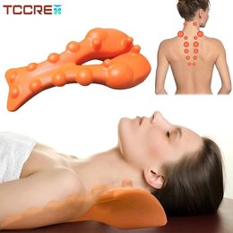 Outil de massage de point de déclenchement Masseur d'acupression du dos Relax Oreiller civière pour maux de tête Migraine Cou Soulagement de la douleur aux épaules 240326