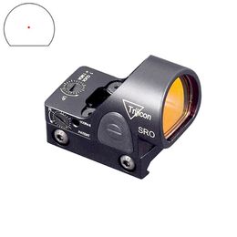 Trijicon Mini RMR SRO Red Dot Sight Pistol Collimator Reflex Bezienswaardigheden Jachtgeweerkijker Fit 20 mm Weaver Rail met 1913 Mount Volledige aluminium constructie