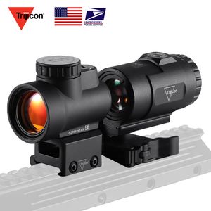 Trijicon MRO Red Dot Sight 3X Combo AR Tactical Optics Scopes Met Lage en Ultra Hoge QD Mount fit 20mm Trijicon Jacht