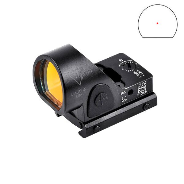 Trijicon RMR SRO point rouge vue tactique compacte 2.5 MOA collimateur réflexe vues optique chasse lunette de visée ajustement 20mm Weaver Rail