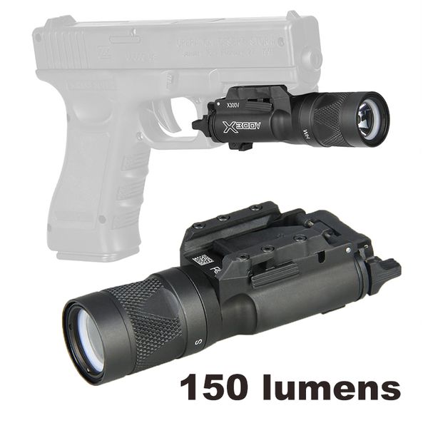 Hunting Scope TRIJICON portée de chasse lampe de poche tactique X300V LED pistolet casque lumière Airsoft Sports pour la chasse tir CL15-0070