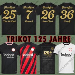 TRIKOT 125 JAHRE 2023 2024 125e JAHRE Eintracht Frankfurt Soccer Jerseys 23 24 MARMOUSH M.GOTZE KNAUFF MARMOUSH SKHIRI KOCH Kits de football 125 ans